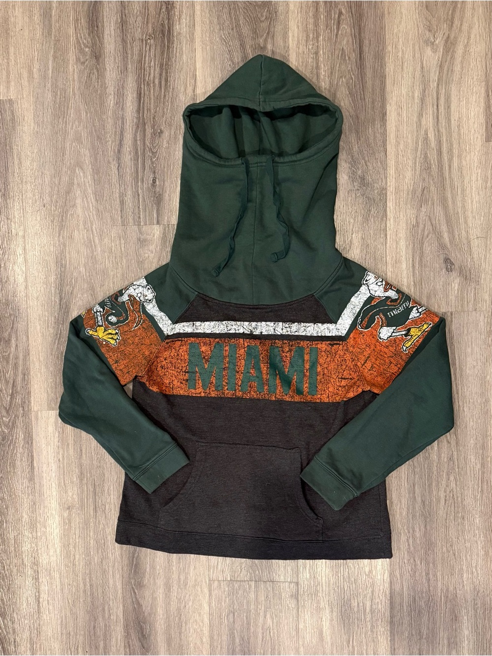 Rivalry Threads "91" Miami Hurricanes funnel neck hoodie